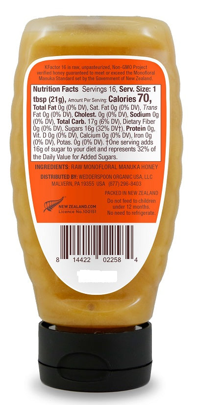 Wedderspoon Raw Monofloral Manuka Honey 12oz For Cheap