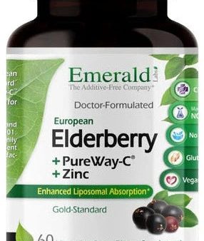 Emerald Labs European Elderberry +PureWay-C & Zinc 60ct on Sale