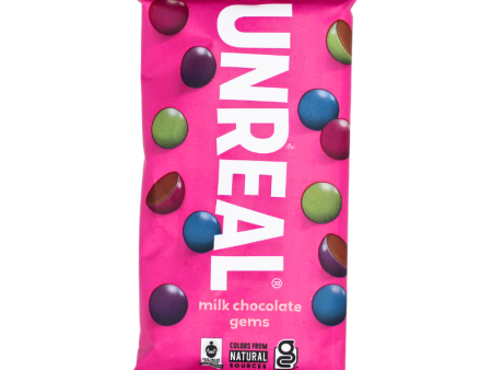 Unreal Milk Chocolate Gems Singles 1.3oz Supply