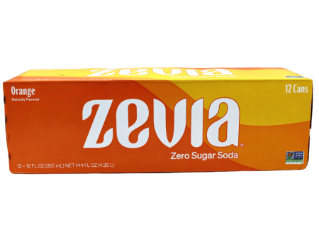 Zevia Zero Calorie Soda Orange with Deposit 12 12oz For Discount