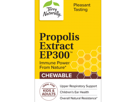 Terry Naturally Propolis Extract EP300 Chewable 60ct Supply