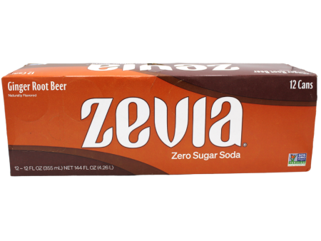 Zevia Zero Calorie Soda Ginger Root Beer with Deposit 12 12oz Discount