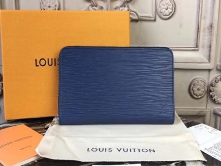 Louis Vuitton Zippy Organizer Epi Leather Navy For Discount