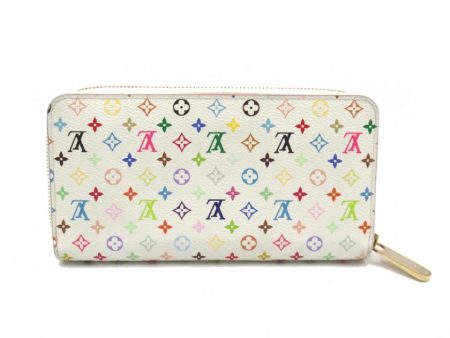 Louis Vuitton Zippy Round Zipper PVC Coated Canvas Monogram White Long Wallet Sale