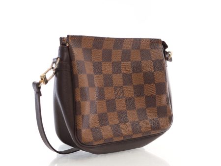 Louis Vuitton Trousse Pochette Damier Ebene Canvas Small Shoulder Bag Online now