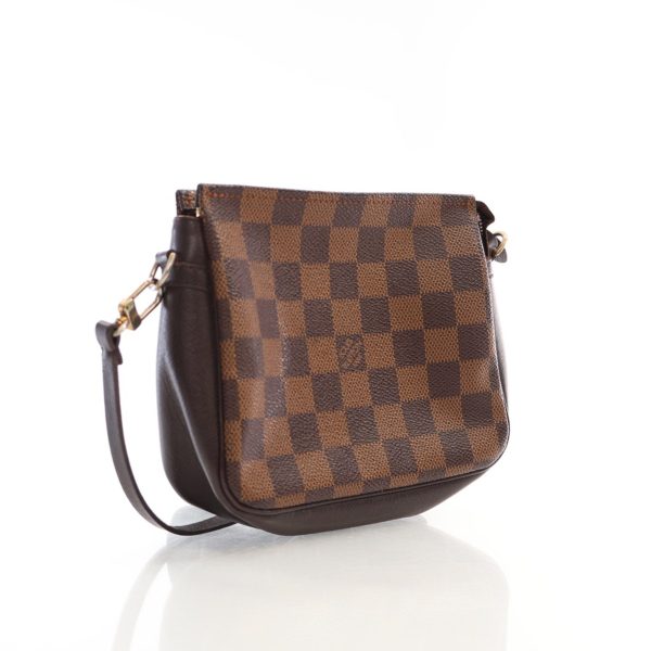 Louis Vuitton Trousse Pochette Damier Ebene Canvas Small Shoulder Bag Online now