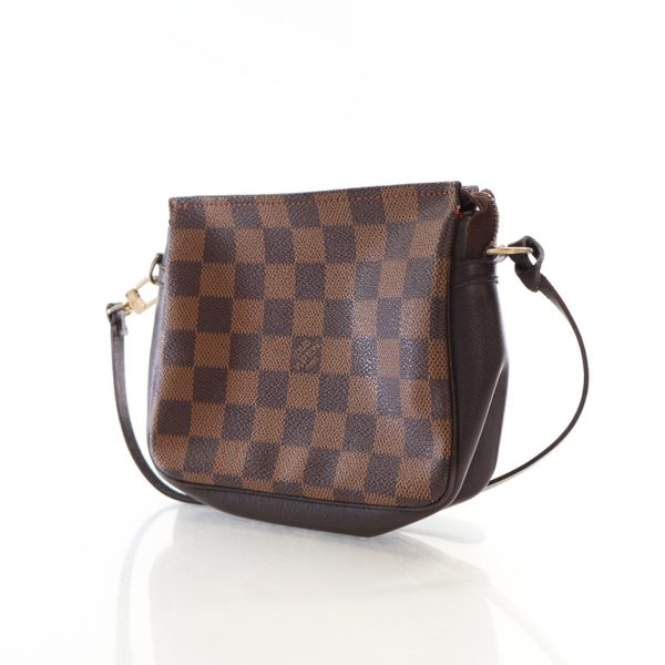 Louis Vuitton Trousse Pochette Damier Ebene Canvas Small Shoulder Bag Online now