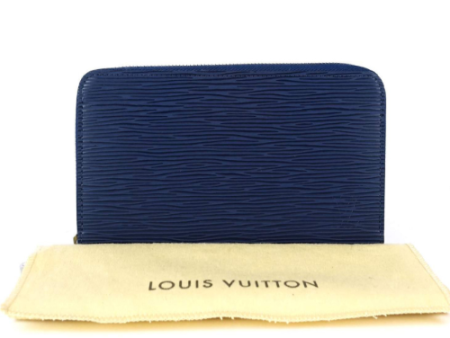 Louis Vuitton Zippy Organizer Epi Leather Navy For Cheap