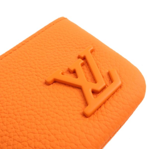 Louis Vuitton Aerogram Pochette Cles Coin Case Orange Online