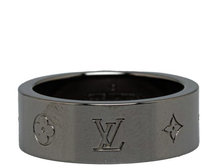 Gray Louis Vuitton LV Instinct Gunmetal Ring Hot on Sale