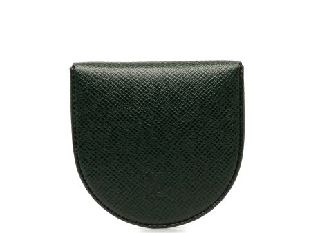 Green Louis Vuitton Taiga Porte Monnaie Cuvett Coin Pouch Supply