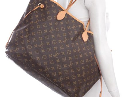 Louis Vuitton 2012  Brown Monogram Neverfull GM Tote Online Hot Sale