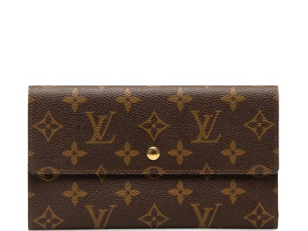 Brown Louis Vuitton Monogram Porte Tresor International Long Wallets Supply