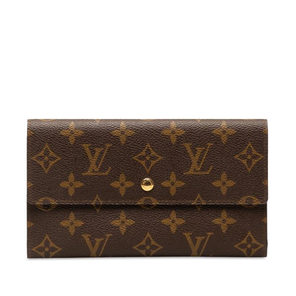 Brown Louis Vuitton Monogram Porte Tresor International Long Wallets Supply