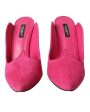 Dolce & Gabbana  Suede Pointed Toe Slingback Mules - Pink Hot on Sale