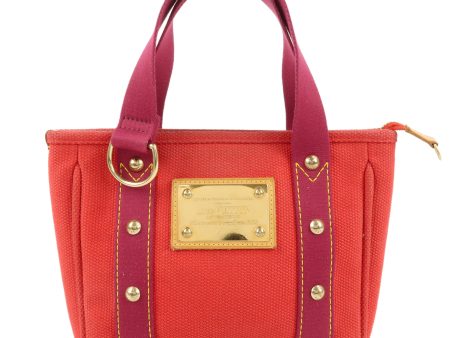 Louis Vuitton Antigua Cabas PM Hand Bag Rouge M40037 Discount