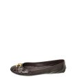 Louis Vuitton Amarante Oxford Ballerina Flats 41.5 For Sale