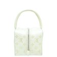 Louis Vuitton White Monogram Shiny Python Square Bag Online now