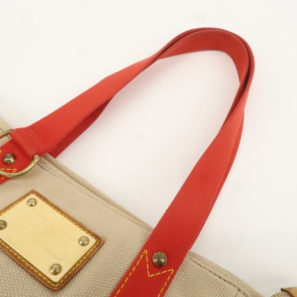 Louis Vuitton Antigua Cabas MM Tote Bag Hand Bag Red M40035 Online Sale