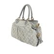 Gray Louis Vuitton Monogram Denim Neo Cabby MM Satchel For Sale