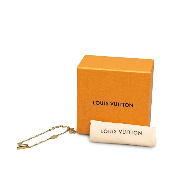 Gold Louis Vuitton Essential V Bracelet Sale