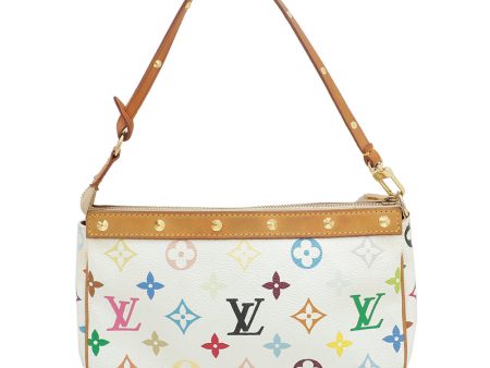 Louis Vuitton White Multicolor Accessories Pochette Bag Fashion