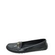 Louis Vuitton Black Logo Enamel Bar Embellished Loafers 38.5 Supply