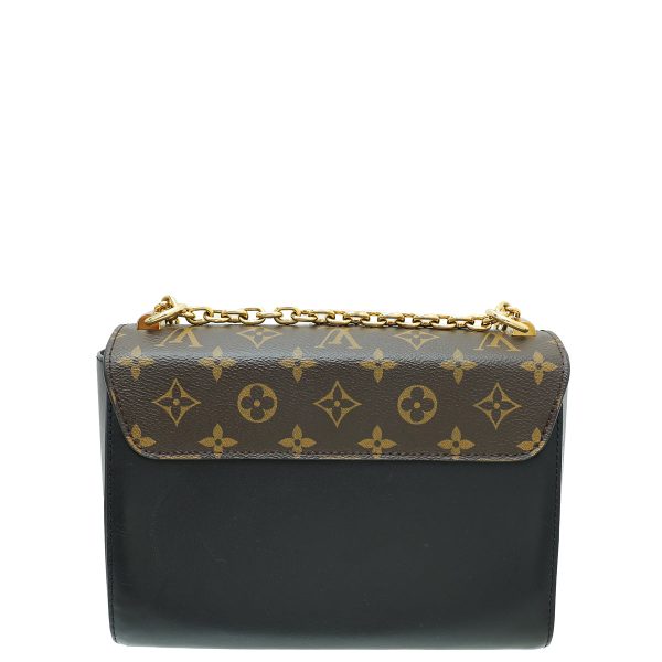 Louis Vuitton Bicolor Veau Satin Monogram Twist MM Bag For Cheap