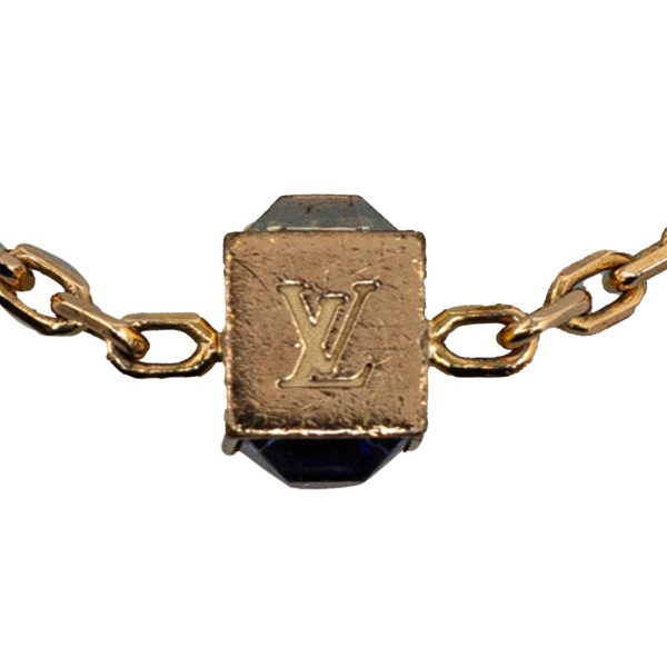 Gold Louis Vuitton Gamble Crystal Bracelet Online Hot Sale