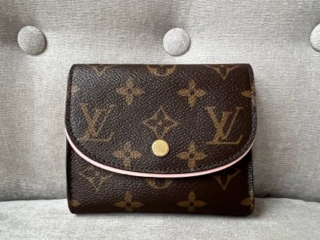 Louis Vuitton Ariane Compact Wallet Monogram Rose Ballerine For Sale