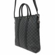 LOUIS VUITTON Anton Tote Noir N40000 Damier Graphite Online Hot Sale