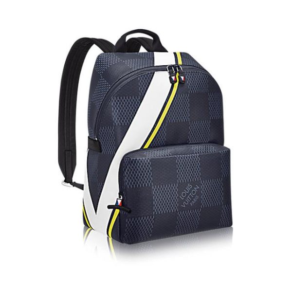 Louis Vuitton Apollo Backpack Damier Cobalt Canvas Yellow Online now