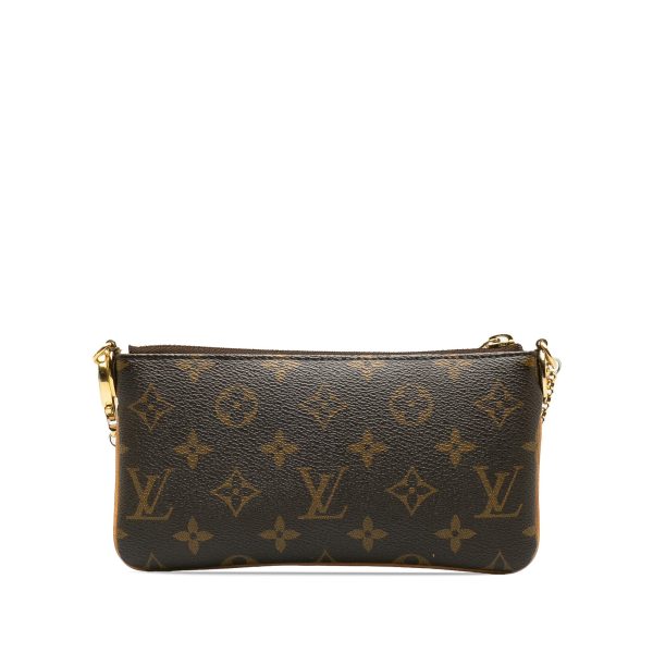 Brown Louis Vuitton Monogram Pochette Milla MM Shoulder Bag Online Sale