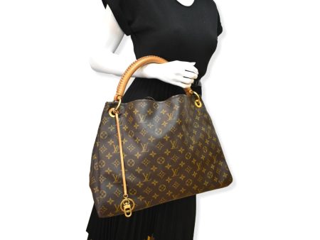 LOUIS VUITTON  Artsy MM Monogram Canvas Hobo Bag Brown Discount