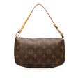 Brown Louis Vuitton Monogram Pochette Accessoires Shoulder Bag Cheap