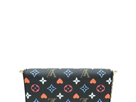 Louis Vuitton Black Multicolor Game On Felicie Pochette Supply