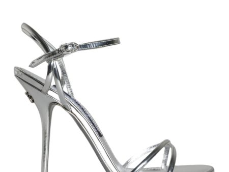 Dolce & Gabbana  So Kate 105mm Slingback Sandal - Silver Online Sale