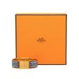 Gold Louis Vuitton Loquet Wide Enamel Bracelet Online Hot Sale