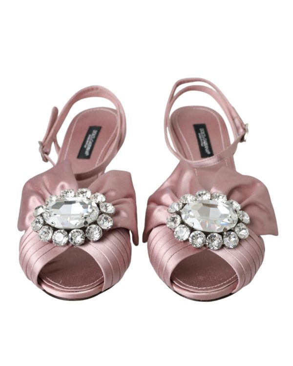 Dolce & Gabbana  Bow Slingback Sandal - Pink Cheap