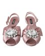 Dolce & Gabbana  Bow Slingback Sandal - Pink Cheap