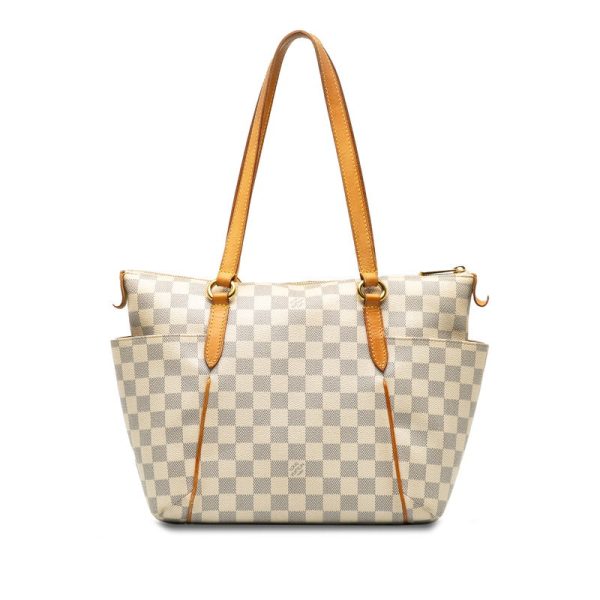 LOUIS VUITTON Totally PM in Damier Azur N41280 Tote Bag White Hot on Sale