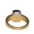 Gold Louis Vuitton Crystal Gamble Cocktail Ring Hot on Sale