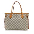 Gray Louis Vuitton Damier Azur Neverfull PM Tote Bag on Sale