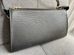 Louis Vuitton Vintage Black Epi Leather Pochette Hot on Sale