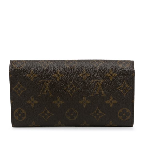 Brown Louis Vuitton Monogram Sarah Long Wallet Online now