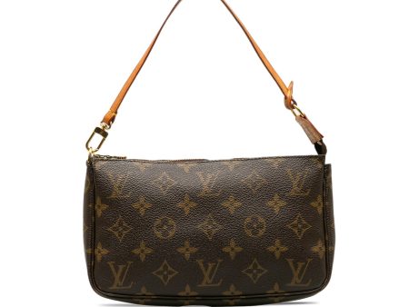 Brown Louis Vuitton Monogram Pochette Accessoires Shoulder Bag Cheap