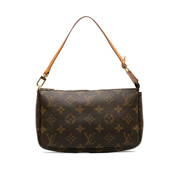 Brown Louis Vuitton Monogram Pochette Accessoires Shoulder Bag Cheap