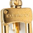 Gold Louis Vuitton Monogram Charm Key Chain Sale