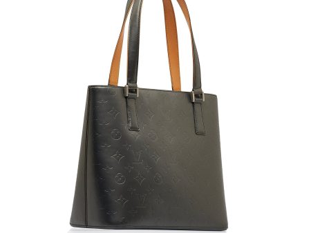 Gray Louis Vuitton Monogram Mat Stockton Tote Bag For Discount