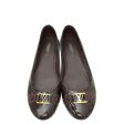 Louis Vuitton Amarante Oxford Ballerina Flats 41.5 For Sale